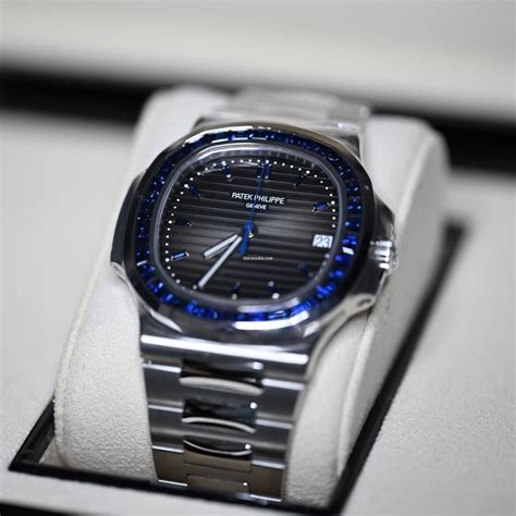 patek philippe nautilus blue sapphire price|patek philippe nautilus diamond price.